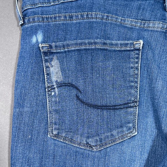 Signature Levi Strauss Mid Rise Bootcut Jeans Size 16S W33 X L30 - Picture 13 of 16